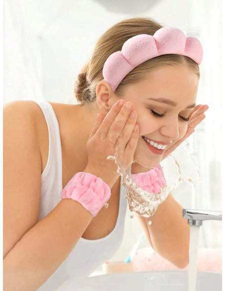 Set De 9 Pièces Kit Accessoires Cheveux & Beauté (Rose)