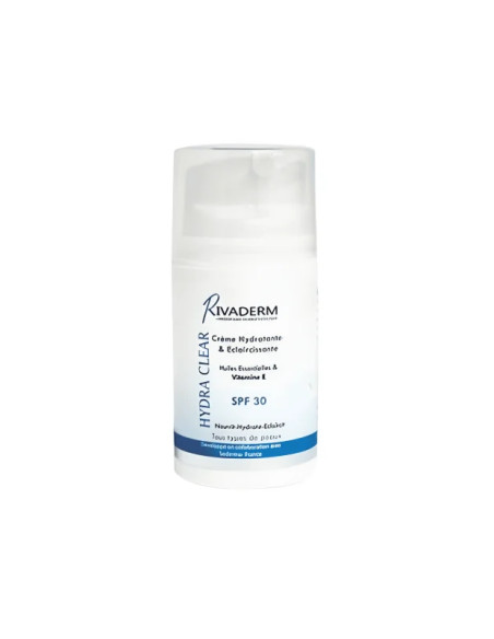 Rivaderm Hydra Clear - Creme Hydratante Spf 30 50ml