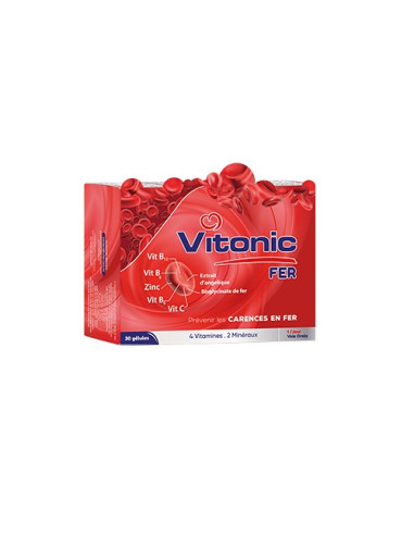 Vital Vitonic Fer 30 gélules | Énergie et vitalité