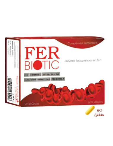 Vital Ferbiotic 60 gélules | Complément fer énergie