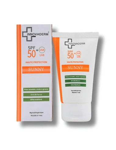 Innovaderm Sunny  Ecran Invisible Peau Mixte A Grasse Spf 50+ 50ml
