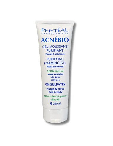 Phytéal Acnébio Gel Moussant 250 ml | Peau grasse & acné