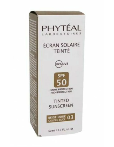 Phytéal écran solaire teinté Beige Doré 03 SPF50 50 ml | Cosmetique.tn