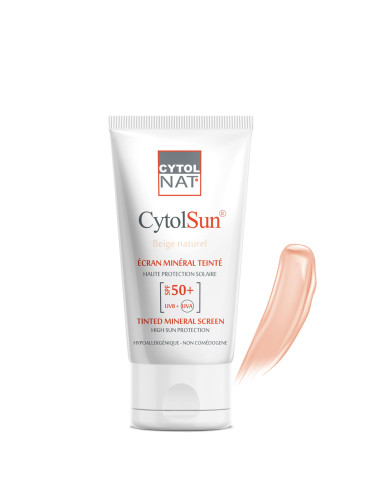 CytolSun Beige Naturel SPF50+ 50ml | Écran minéral teinté