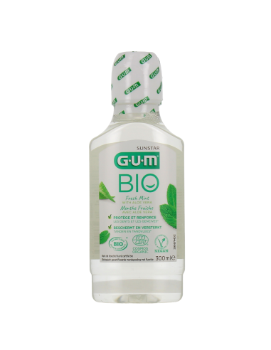 GUM Bio – Bain de bouche menthe et aloe vera, 300 ml | Cosmetique.tn