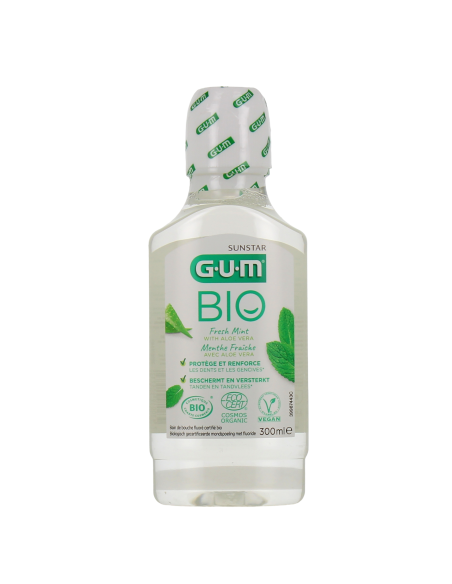 GUM Bio – Bain de bouche menthe et aloe vera, 300 ml | Cosmetique.tn