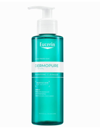 Dermopure gel nettoyant peaux à imperfections 200ml -eucerin | cosmeti