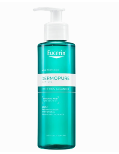 Dermopure gel nettoyant peaux à imperfections 200ml -eucerin | cosmeti