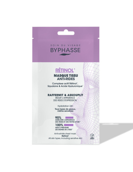 Byphasse Masque Tissu Anti-Rides Rétinol 18 ml