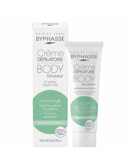 Byphasse Crème Dépilatoire Aloe Vera 125 ml