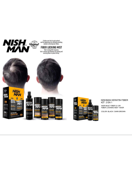 Nishman Shampooing Colorant Black & Brown 2 en 1