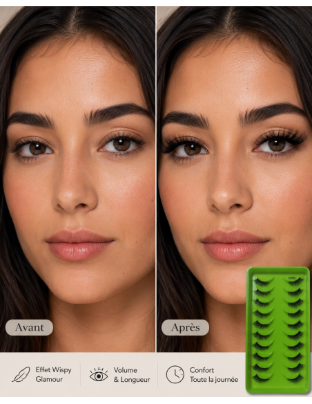 Faux Cils Glam Volume YK306 – 10 Paires | Cosmetique.tn