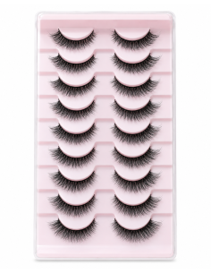 Faux Cils Wispy Glamour – 10 Paires | Cosmetique.tn