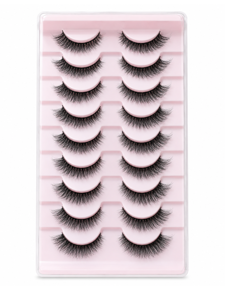 Faux Cils Wispy Glamour – 10 Paires | Cosmetique.tn