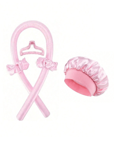 Kit Boucles Sans Chaleur Rose Complet | Cosmetique.tn