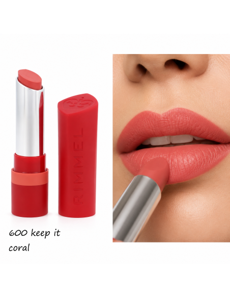 Rimmel The Only 1 Matte 600 Keep It Coral | Cosmetique.tn