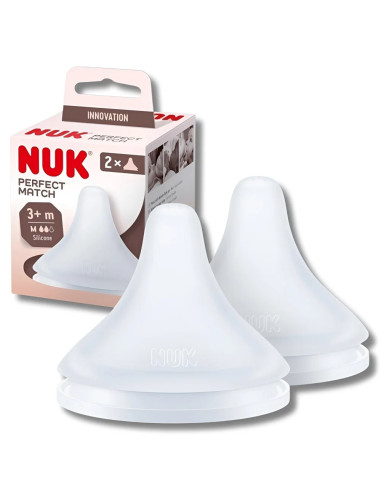 NUK Tétines Perfect Match M +3 Mois x2 | Cosmetique.tn