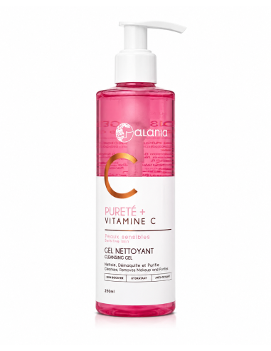 Purete+ vitamine c gel nettoyante 250ml - alania | cosmetique.tn