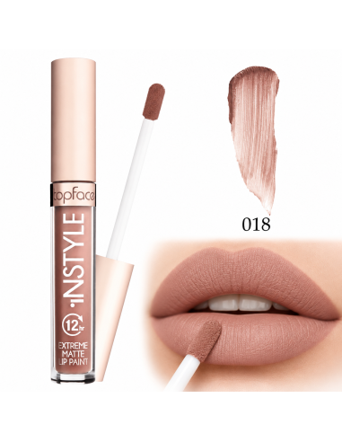 Topface Extreme Matte Lip Paint PT206.018K | couleur mate intense