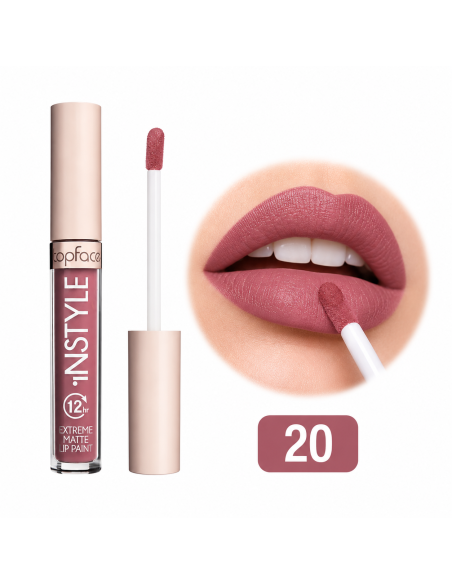 Topface Extreme Matte Lip Paint PT206.020K | couleur mate intense