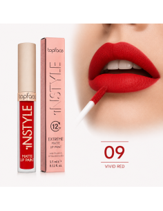 Topface Extreme Matte Lip Paint PT206.009K | couleur mate intense