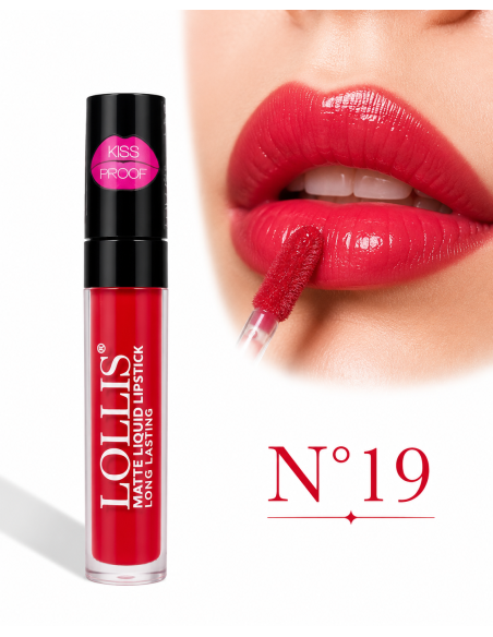Matte liquid lipstick lp-200-19 6ml -lollis | cosmetique.tn
