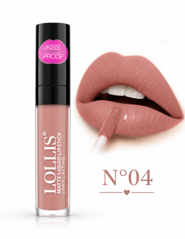 Matte liquid lipstick lp-200-04 6ml -lollis | cosmetique.tn