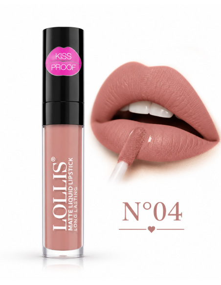 Matte liquid lipstick lp-200-04 6ml -lollis | cosmetique.tn