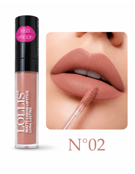 Matte liquid lipstick lp-200-02 6ml -lollis | cosmetique.tn