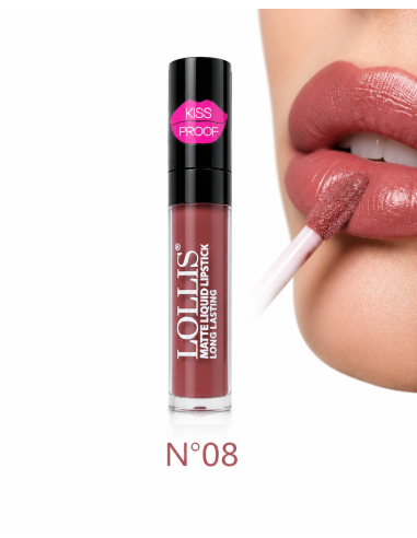 Matte liquid lipstick lp-200-08 6ml -lollis | cosmetique.tn