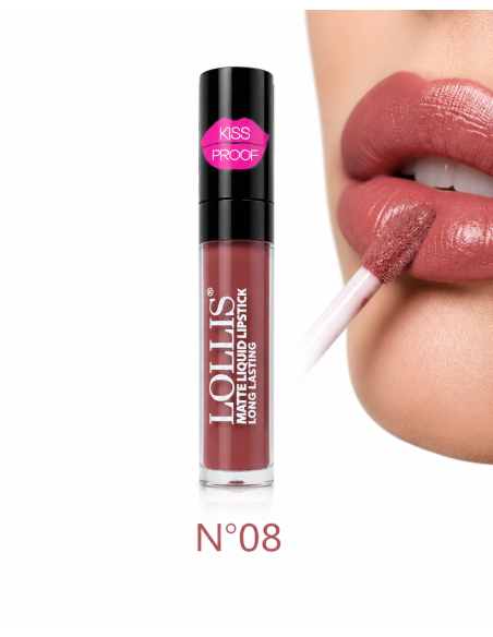 Matte liquid lipstick lp-200-08 6ml -lollis | cosmetique.tn
