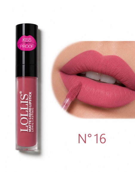Matte liquid lipstick 6ml lp-200-16 -lollis | cosmetique.tn