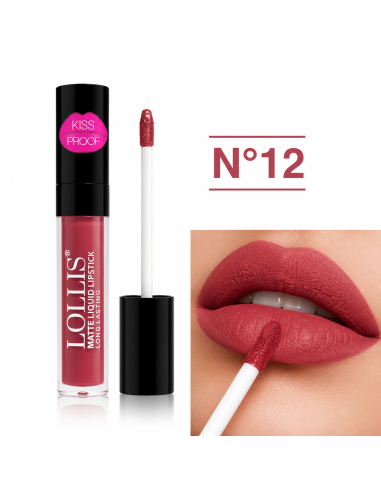 Matte liquid lipstick lp-200-12 6ml -lollis | cosmetique.tn