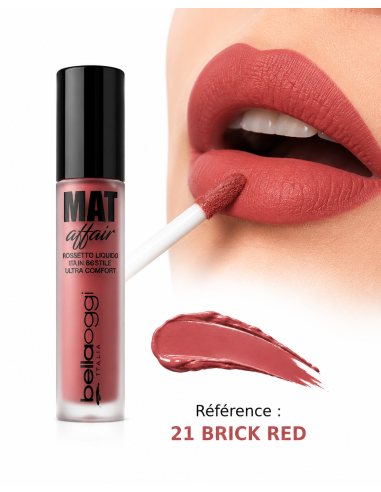 Mat affair rouge à lèvres liquide n°21- bellaoggi | cosmetique.tn