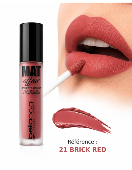Mat affair rouge à lèvres liquide n°21- bellaoggi | cosmetique.tn