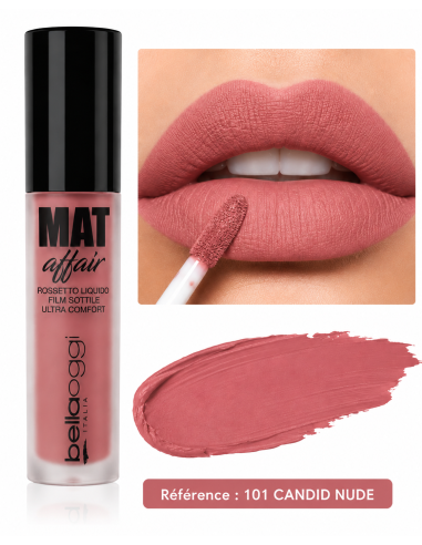 Mat affair rouge à lèvres liquide n°101- bellaoggi | cosmetique.tn