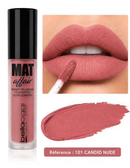 Mat affair rouge à lèvres liquide n°101- bellaoggi | cosmetique.tn