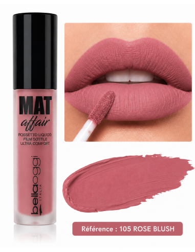 Mat affair rouge à lèvres liquide n°105 - bellaoggi | cosmetique.tn
