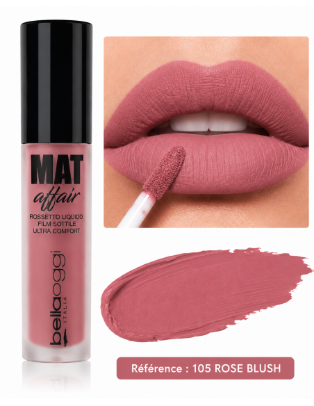 Mat affair rouge à lèvres liquide n°105 - bellaoggi | cosmetique.tn