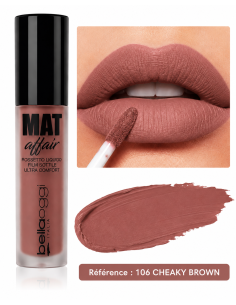 Mat affair rouge à lèvres liquide n°106- bellaoggi | cosmetique.tn