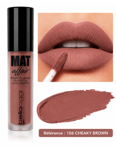 Mat affair rouge à lèvres liquide n°106- bellaoggi | cosmetique.tn