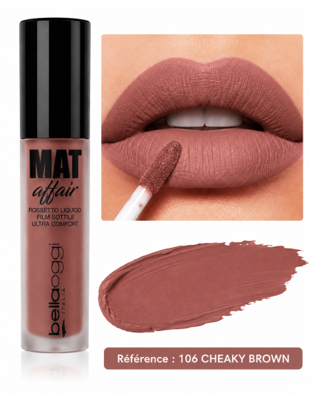Mat affair rouge à lèvres liquide n°106- bellaoggi | cosmetique.tn