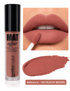 Mat affair rouge à lèvres liquide n°104 -bellaoggi | cosmetique.tn
