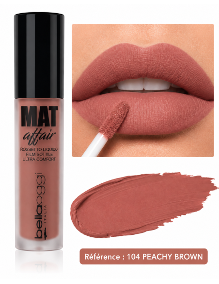 Mat affair rouge à lèvres liquide n°104 -bellaoggi | cosmetique.tn