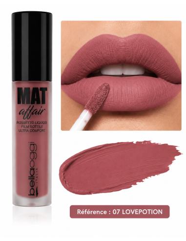 Mat affair rouge à lèvres liquide n° 007- bellaoggi | cosmetique.tn