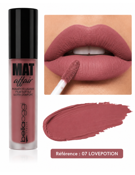 Mat affair rouge à lèvres liquide n° 007- bellaoggi | cosmetique.tn