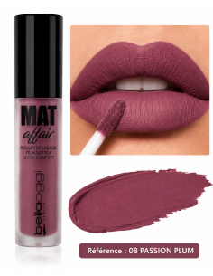 Mat affair rouge à lèvres liquide n°008- bellaoggi | cosmetique.tn