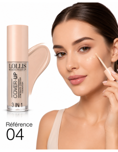 Lollis Cover Up 3 In 1 Concealer Contour Foundation 04