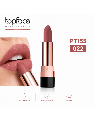 Topface Instyle Matte Lipstick PT155.022K | rouge à lèvres mat net
