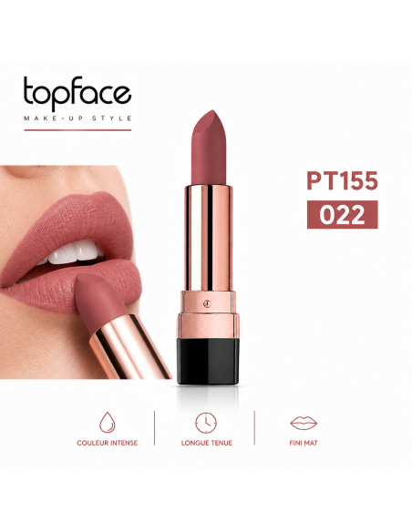 Topface Instyle Matte Lipstick PT155.022K | rouge à lèvres mat net